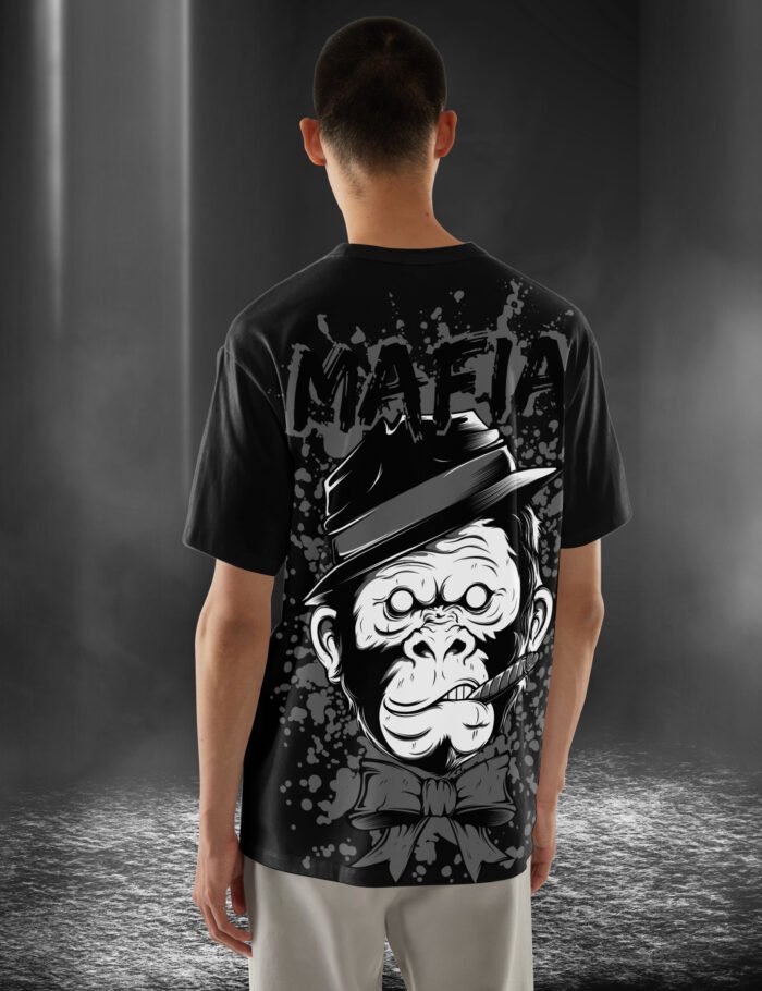 Mafia Oversized T-Shirt – Streetwear Gangster Graphic Cotton Tee