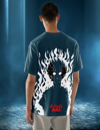 Mob Psycho 100 Oversized T-Shirt – Buffring Anime Tee Back