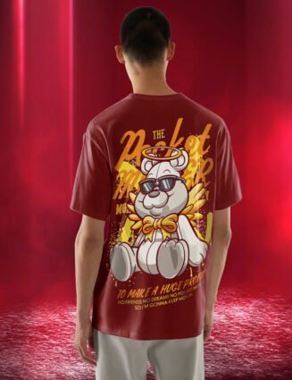 pocket money bear t-shirt back