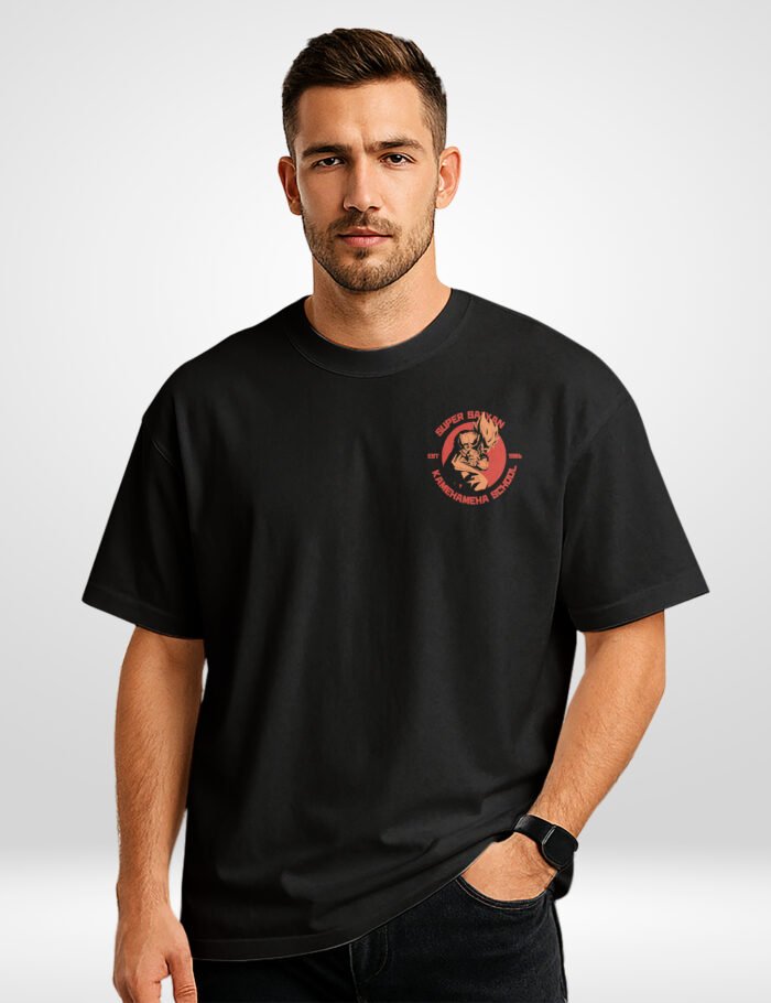 Dragon Ball Z Oversized T-Shirt with Goku Power-Up FRONT