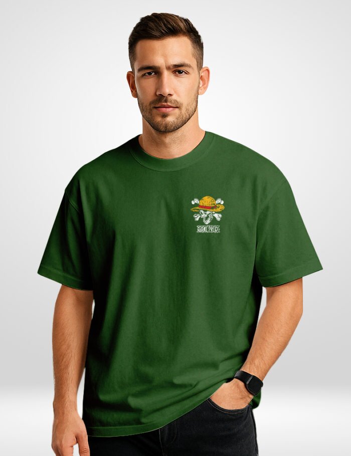 One Piece zoro Oversized T-Shirt in French Terry Cotton.3