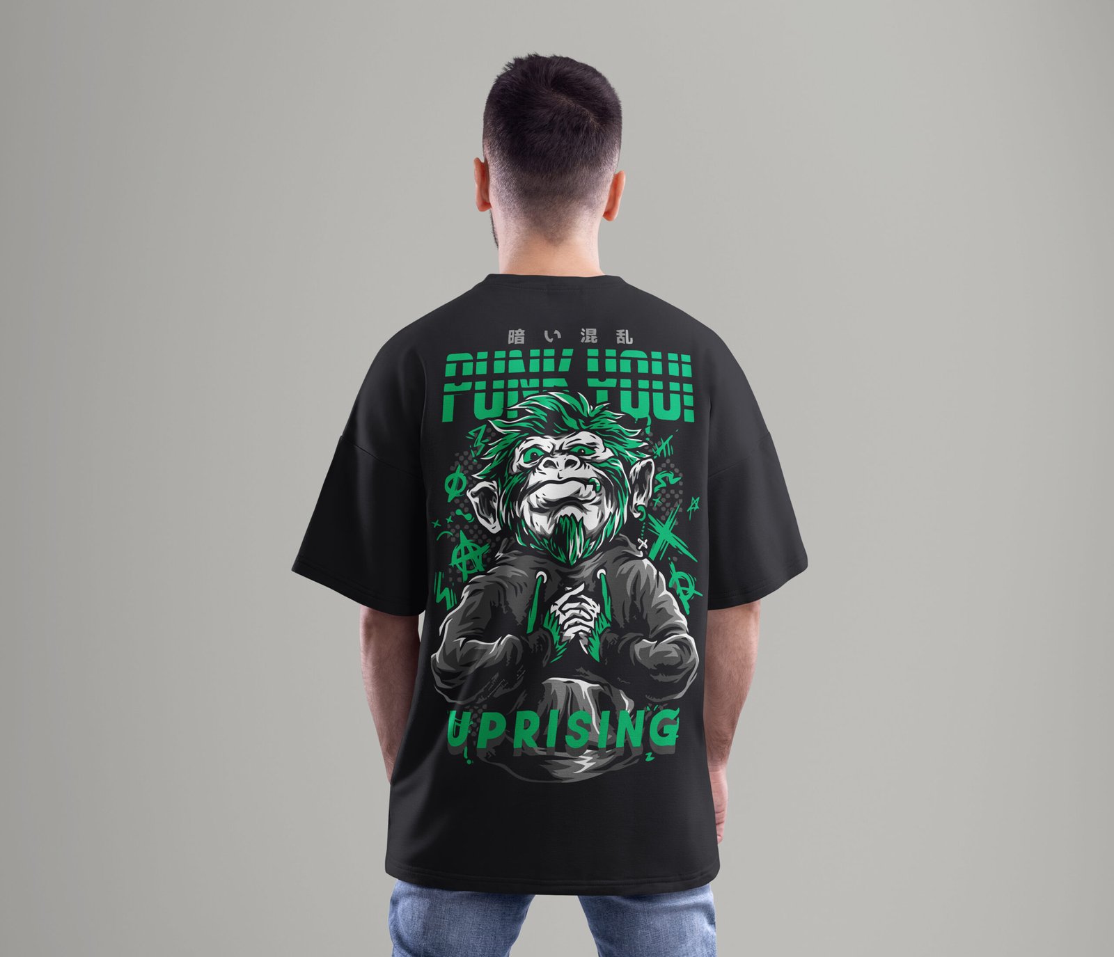 Punk Uprising Oversized T-Shirt – Streetwear Graphic Tee by Buffring
