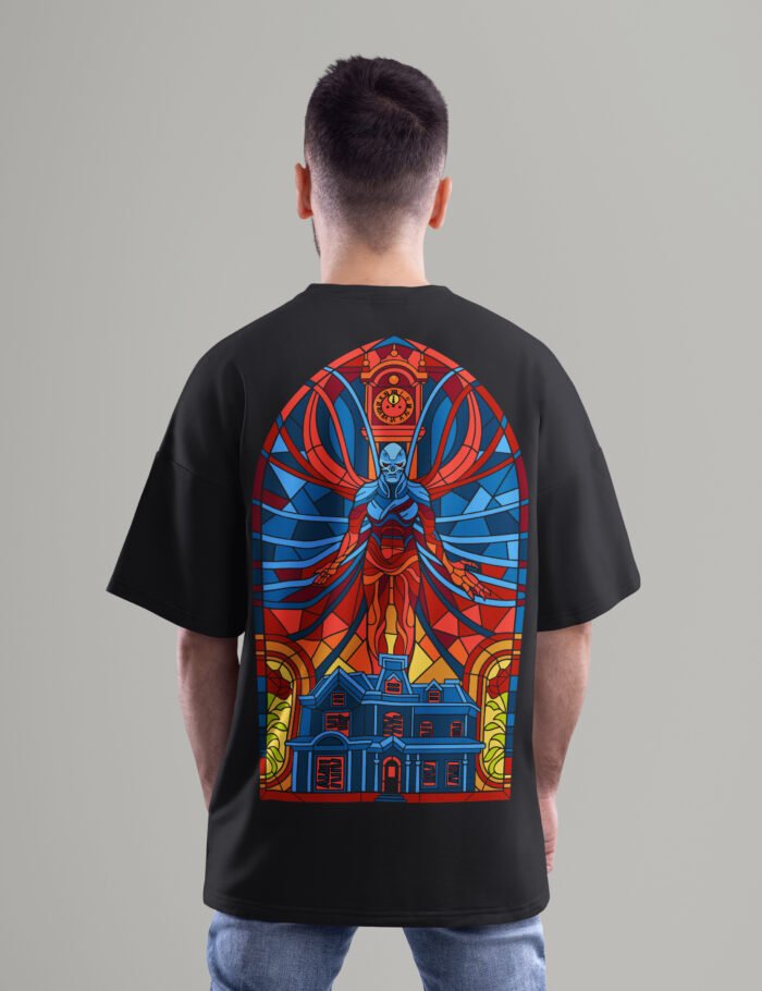 oversized demon t-shirt back