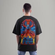 oversized demon t-shirt back