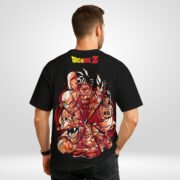Dragon Ball Z Oversized T-Shirt with Goku Power-Up Back Print
