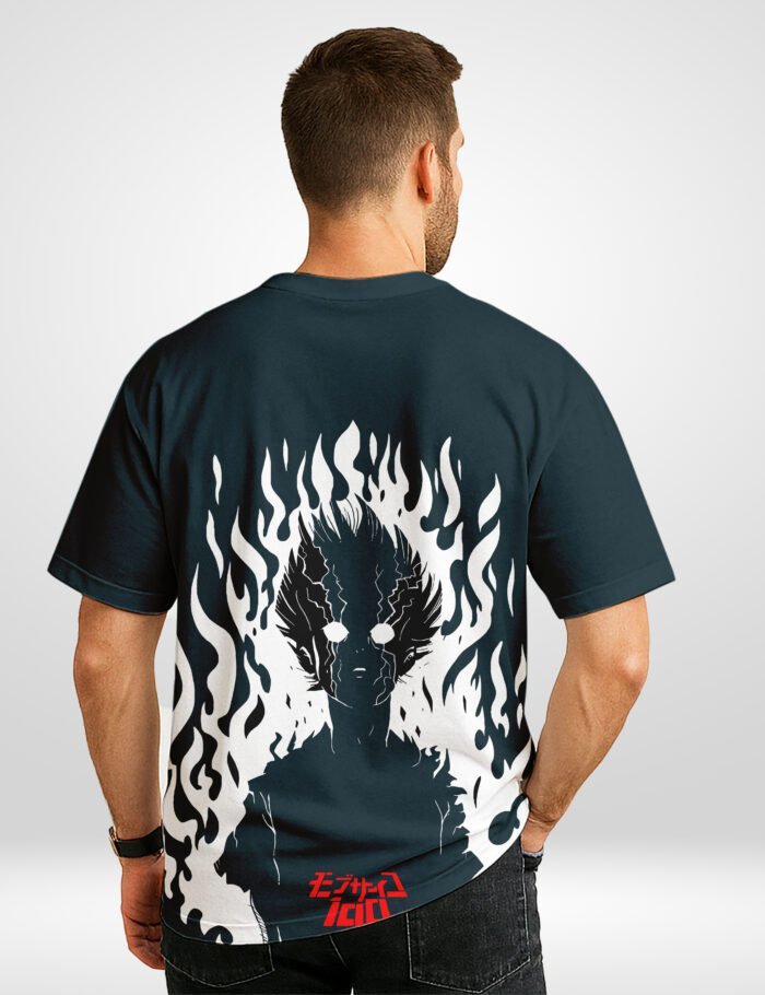 Mob Psycho 100 Oversized T-Shirt – Buffring Anime Tee back 2