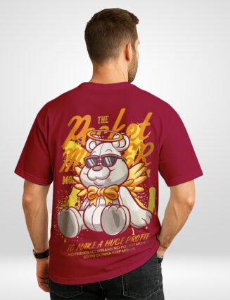 pocket money bear t-shirt back