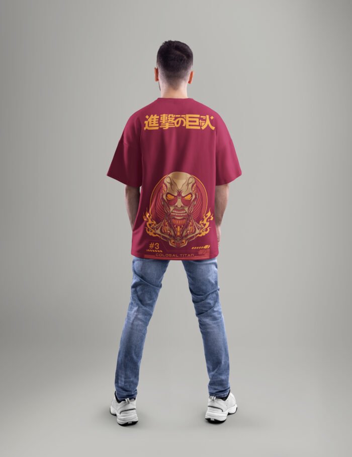 Colossal Titan Oversized T-Shirt back