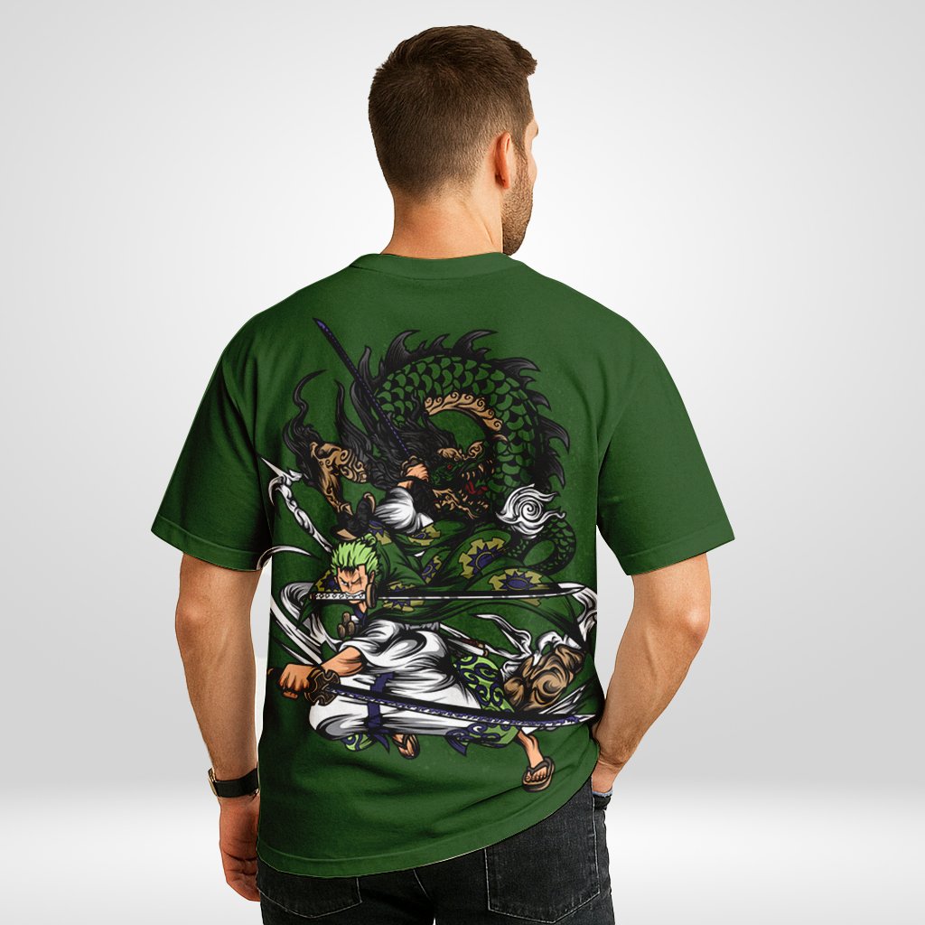 Zoro Dragon Slash Oversized T-Shirt
