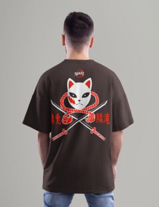 Fox Mask Oversized T-Shirt