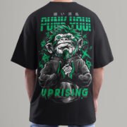 punk oversized t-shirt back print zoom