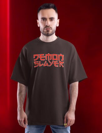 fox mask oversized tshirt log