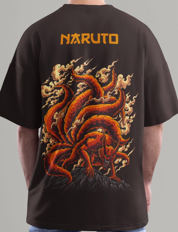 Naruto Kurama Oversized T-Shirt zoom back
