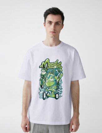 monster streetwear t-shirt front print graffiti character buffring